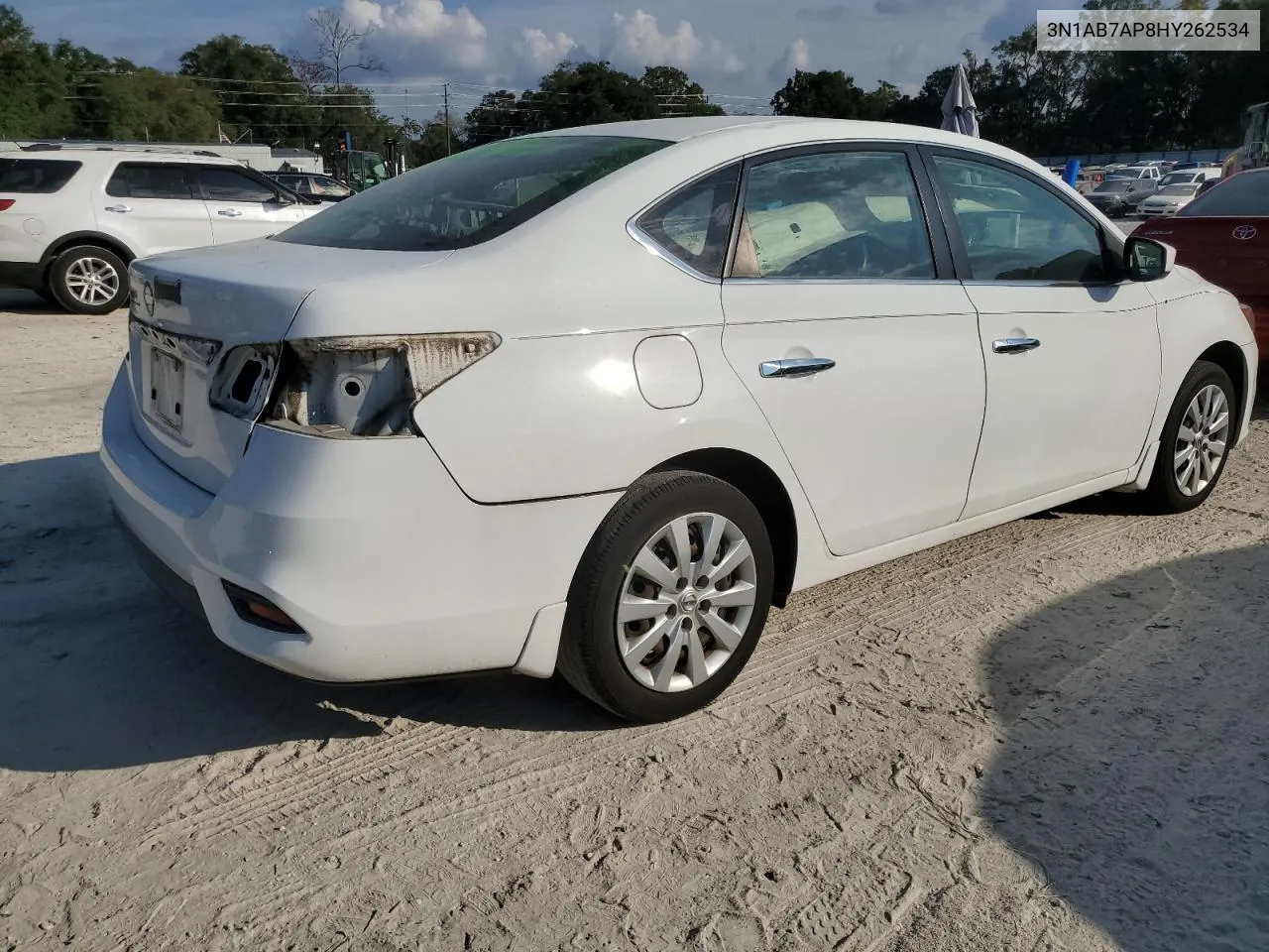 2017 Nissan Sentra S VIN: 3N1AB7AP8HY262534 Lot: 78273834