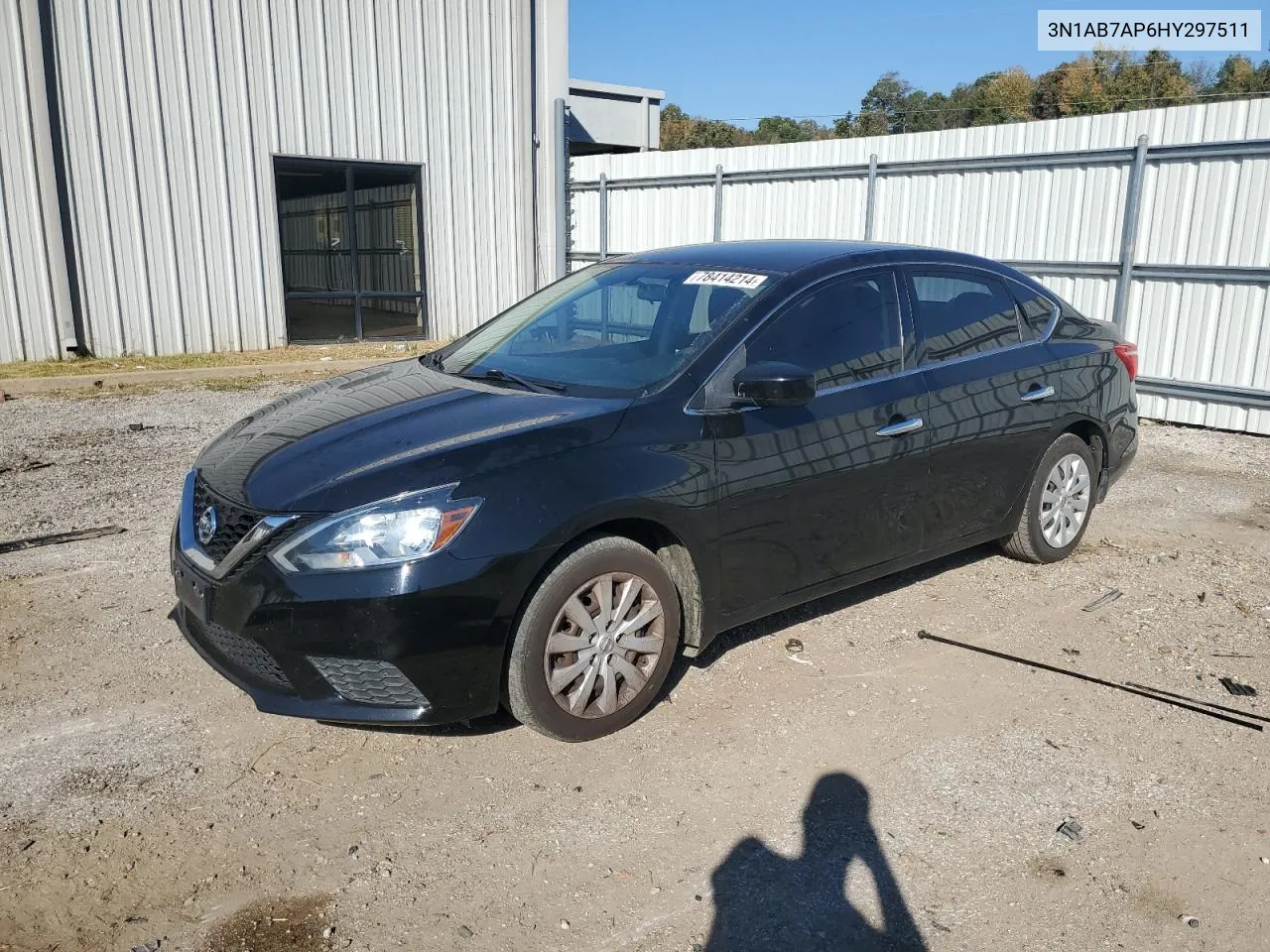 2017 Nissan Sentra S VIN: 3N1AB7AP6HY297511 Lot: 78414214