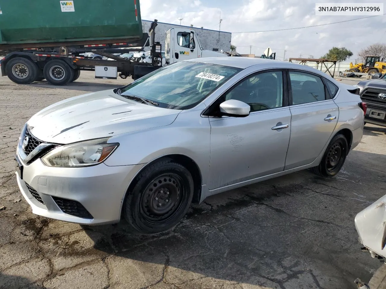 2017 Nissan Sentra S VIN: 3N1AB7AP1HY312996 Lot: 78418274