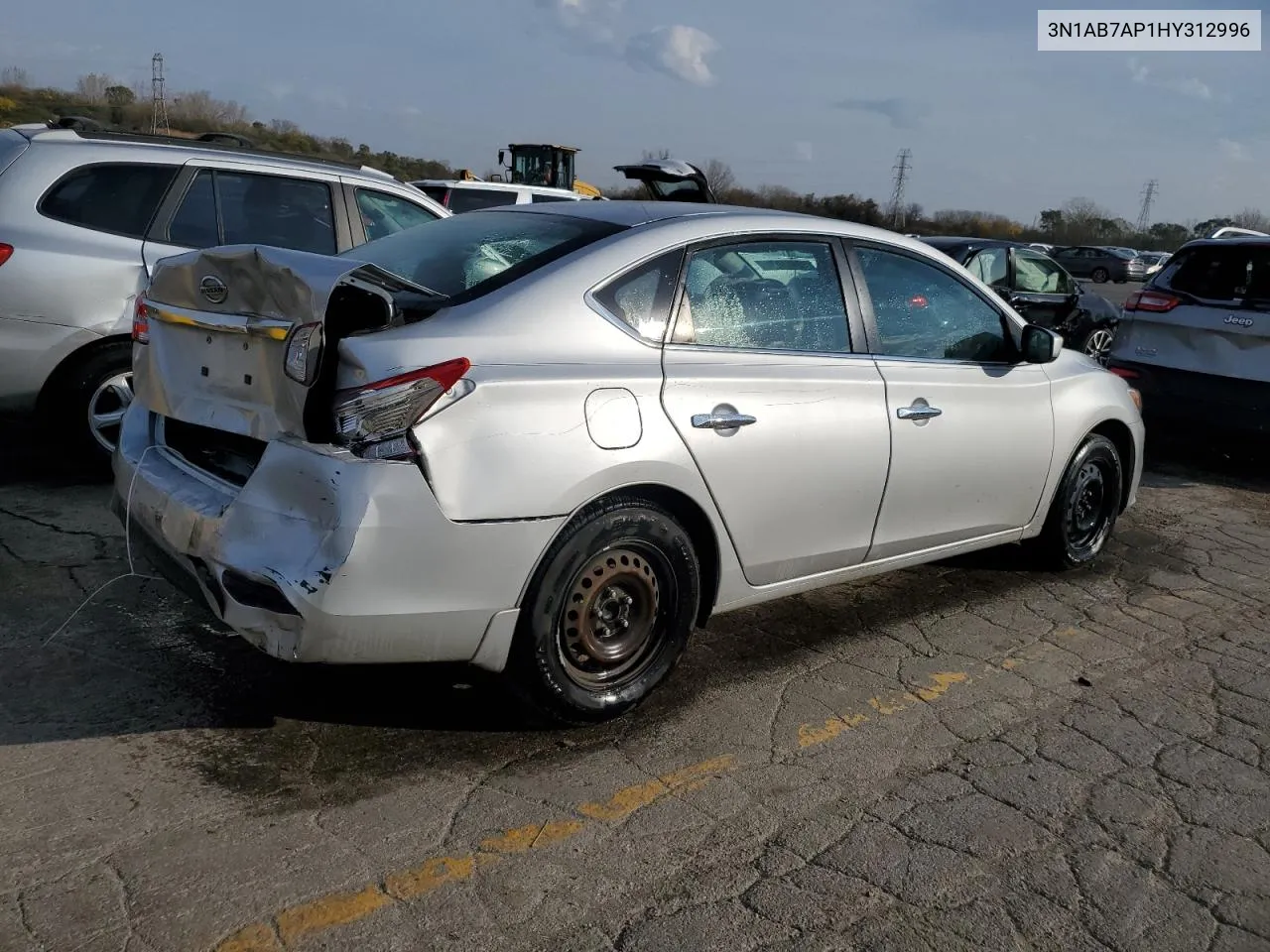 2017 Nissan Sentra S VIN: 3N1AB7AP1HY312996 Lot: 78418274