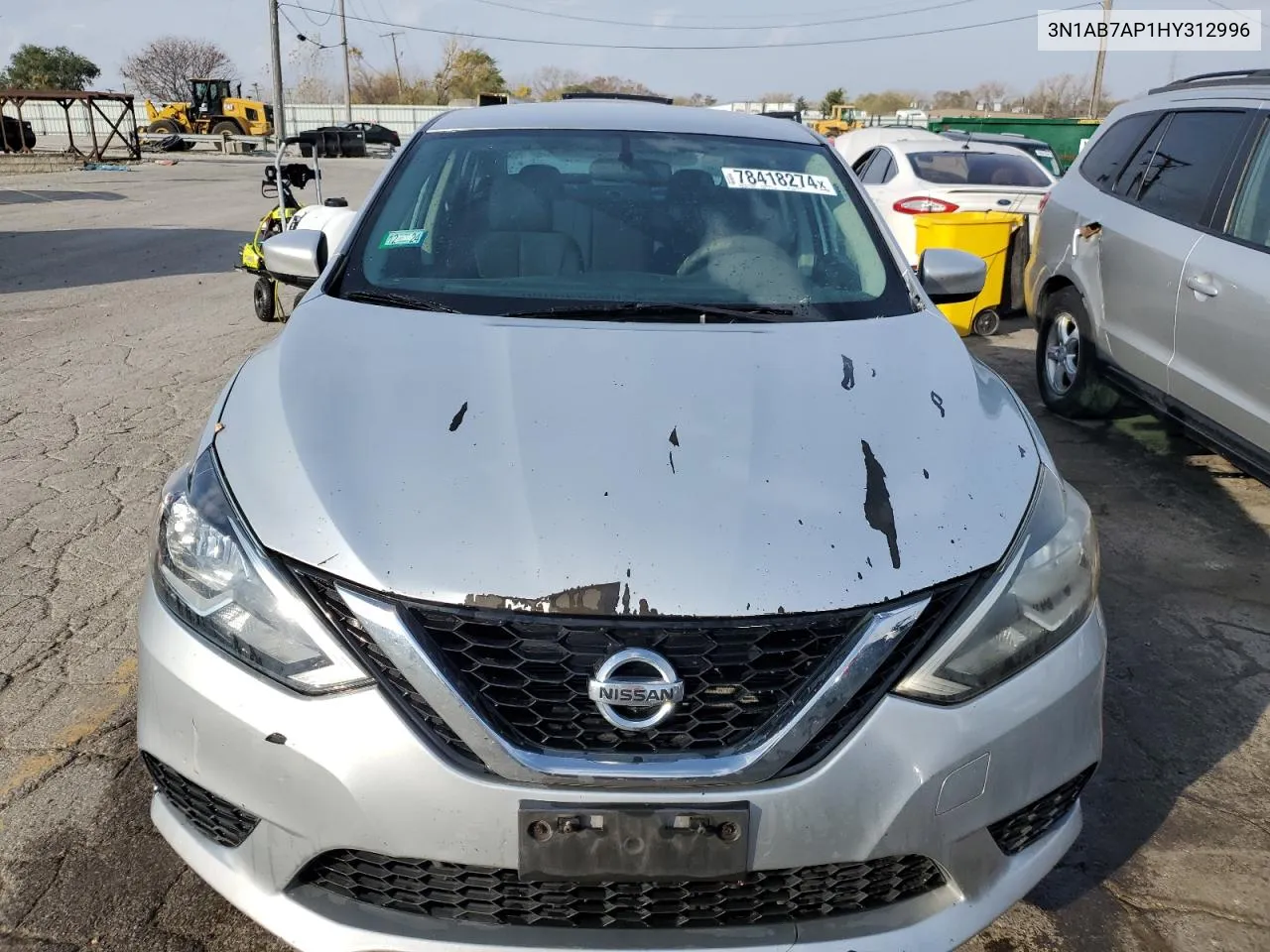 2017 Nissan Sentra S VIN: 3N1AB7AP1HY312996 Lot: 78418274