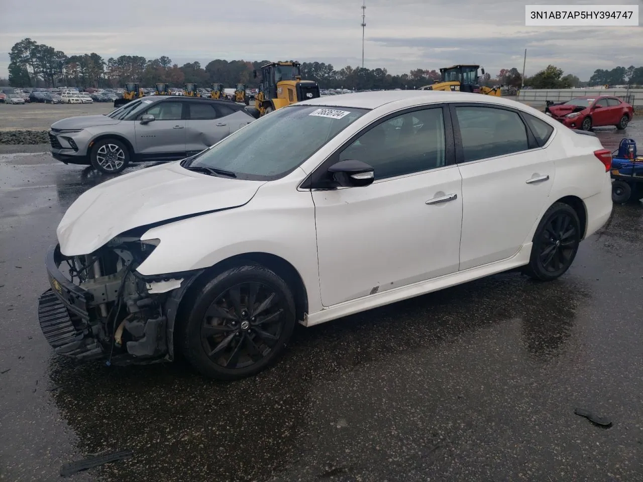 2017 Nissan Sentra S VIN: 3N1AB7AP5HY394747 Lot: 78636704