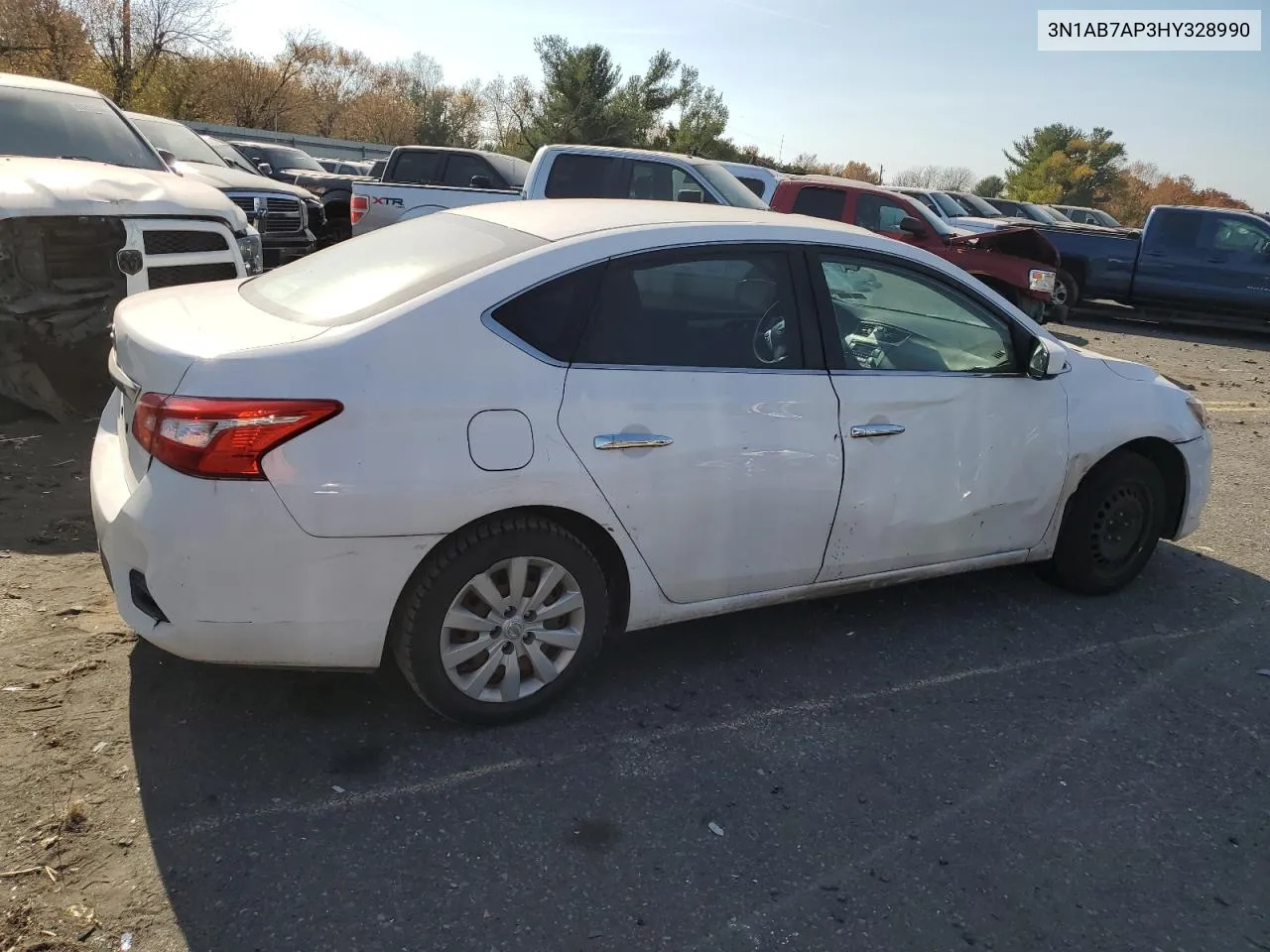 2017 Nissan Sentra S VIN: 3N1AB7AP3HY328990 Lot: 78708064