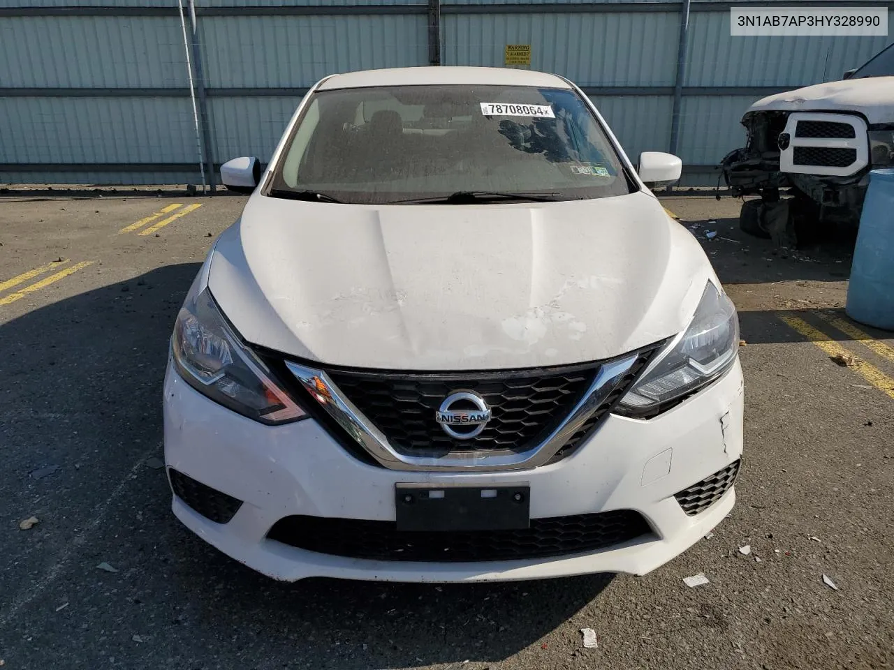 2017 Nissan Sentra S VIN: 3N1AB7AP3HY328990 Lot: 78708064