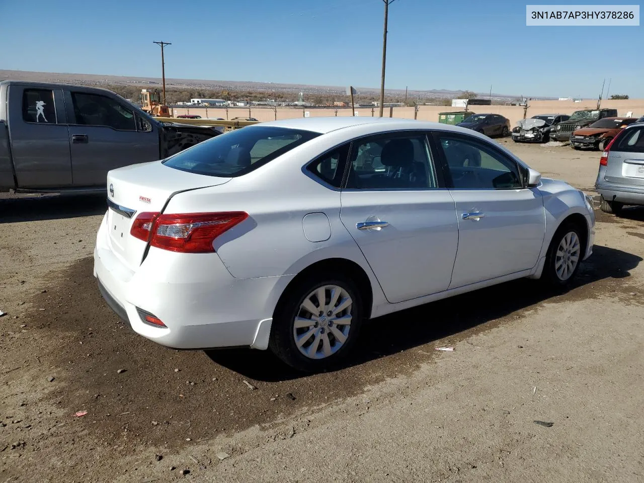 2017 Nissan Sentra S VIN: 3N1AB7AP3HY378286 Lot: 78886944