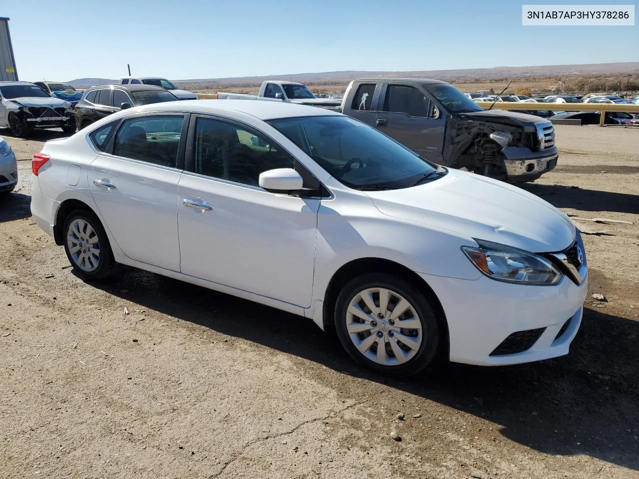 2017 Nissan Sentra S VIN: 3N1AB7AP3HY378286 Lot: 78886944