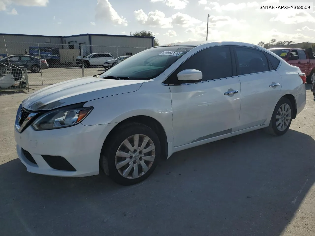 2017 Nissan Sentra S VIN: 3N1AB7APXHY363509 Lot: 79054174