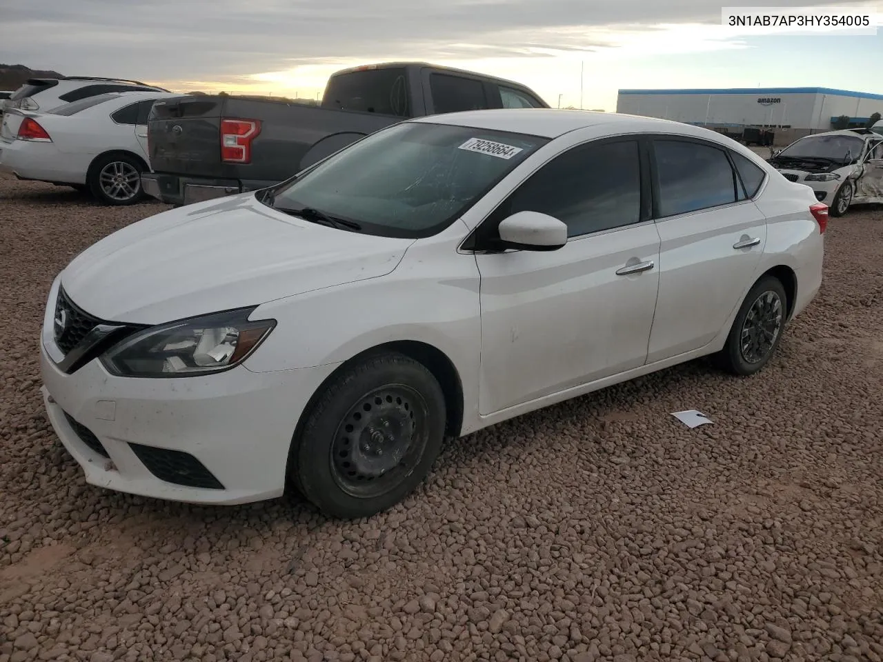 2017 Nissan Sentra S VIN: 3N1AB7AP3HY354005 Lot: 79258664