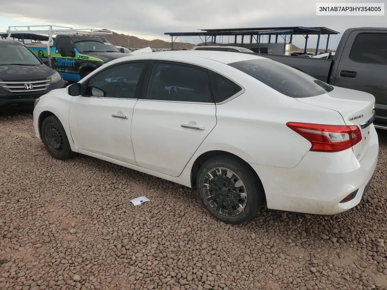 2017 Nissan Sentra S VIN: 3N1AB7AP3HY354005 Lot: 79258664