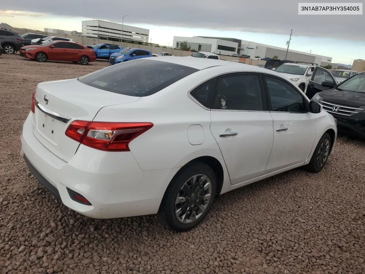 2017 Nissan Sentra S VIN: 3N1AB7AP3HY354005 Lot: 79258664