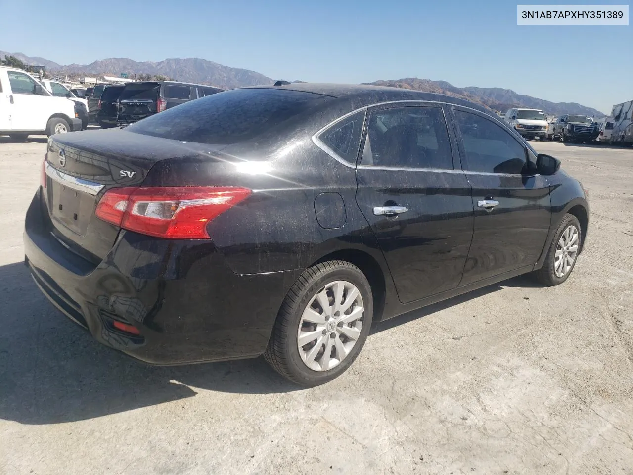 2017 Nissan Sentra S VIN: 3N1AB7APXHY351389 Lot: 79563054