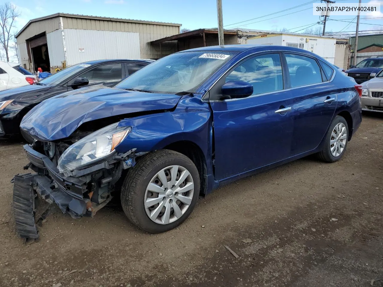 2017 Nissan Sentra S VIN: 3N1AB7AP2HY402481 Lot: 79665034