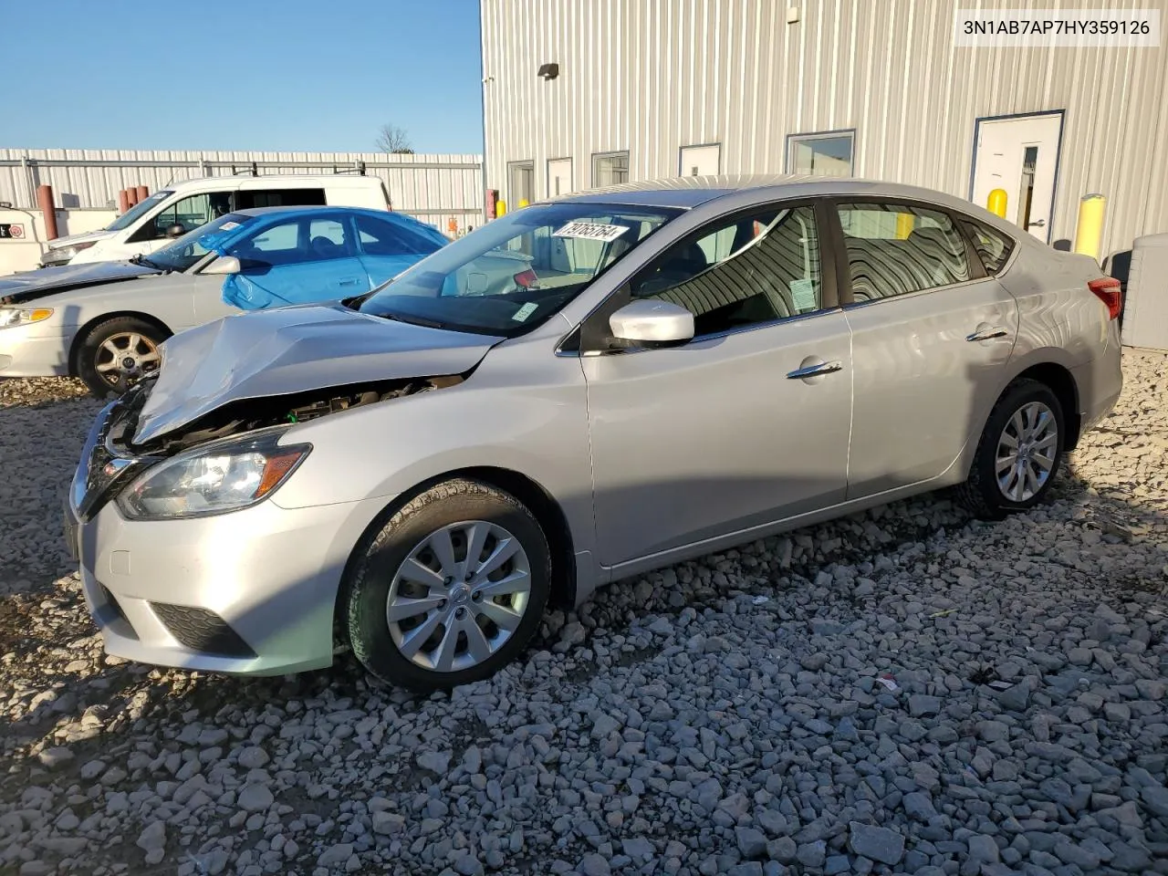 2017 Nissan Sentra S VIN: 3N1AB7AP7HY359126 Lot: 79765764