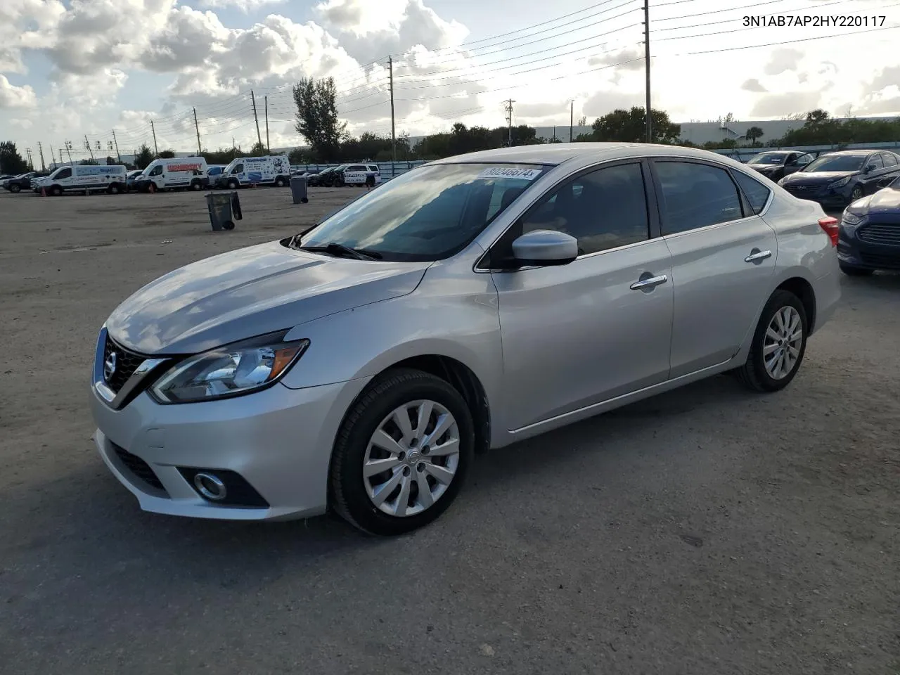 2017 Nissan Sentra S VIN: 3N1AB7AP2HY220117 Lot: 80246674