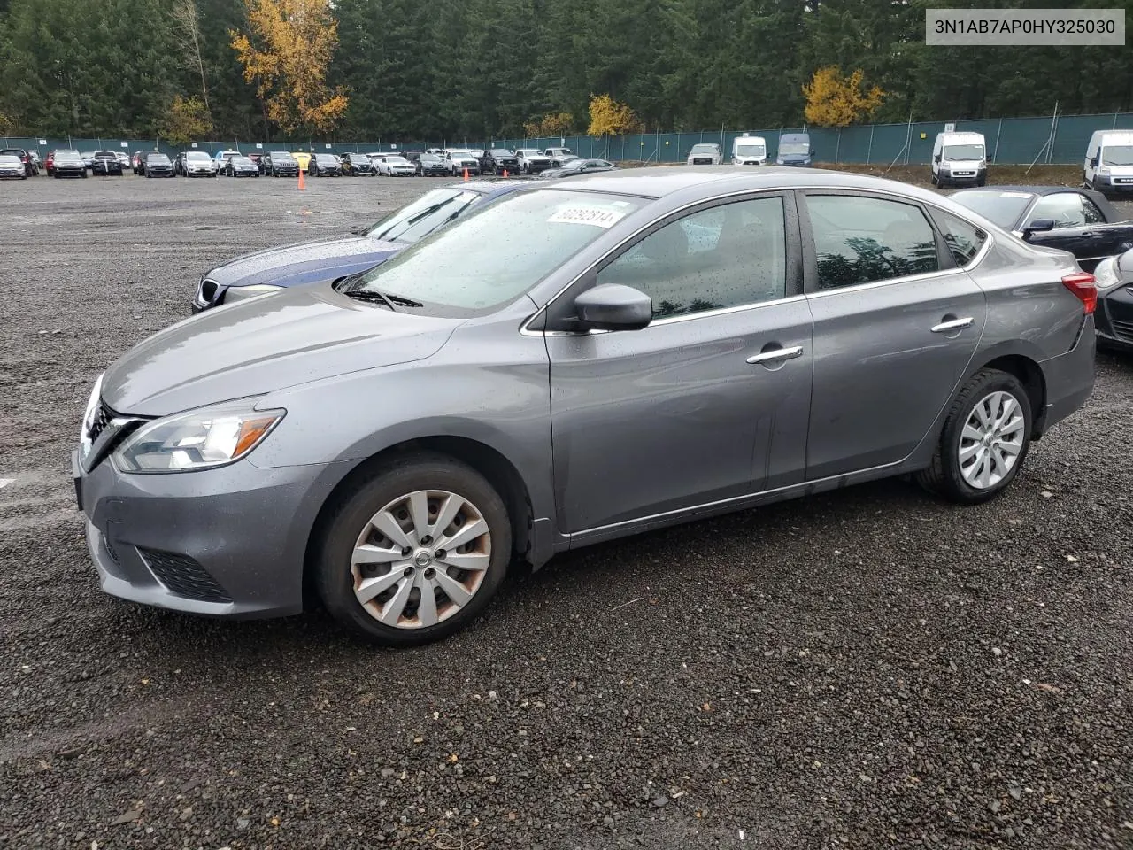 2017 Nissan Sentra S VIN: 3N1AB7AP0HY325030 Lot: 80292814