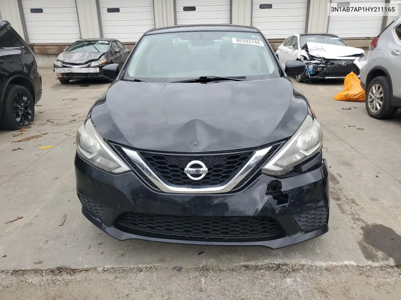 3N1AB7AP1HY211165 2017 Nissan Sentra S