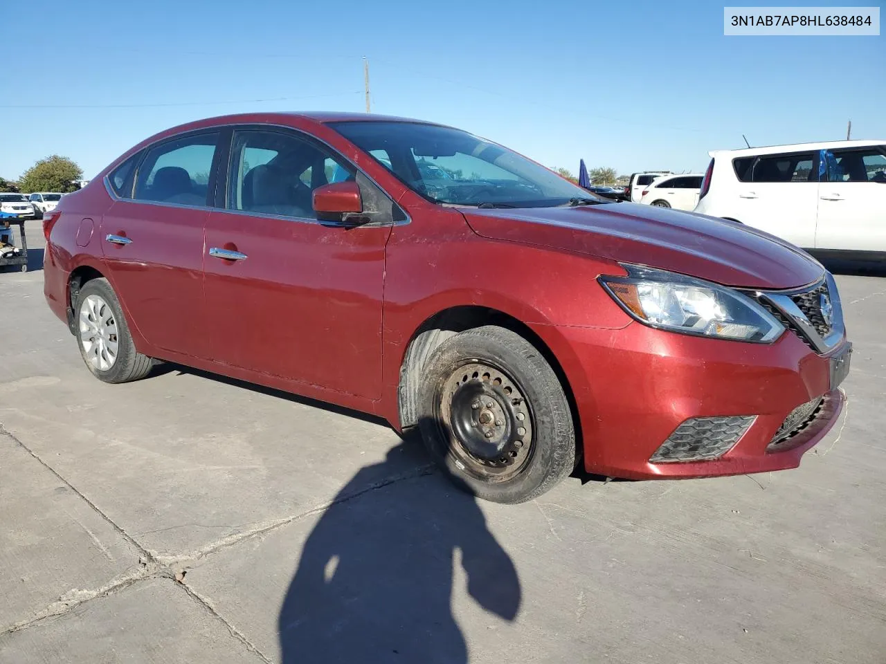 2017 Nissan Sentra S VIN: 3N1AB7AP8HL638484 Lot: 81172034