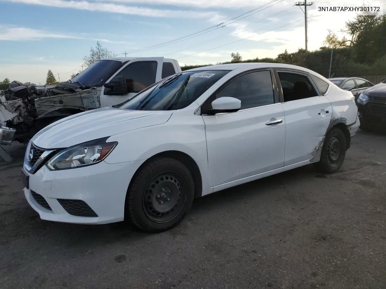 2017 Nissan Sentra S VIN: 3N1AB7APXHY301172 Lot: 81323894