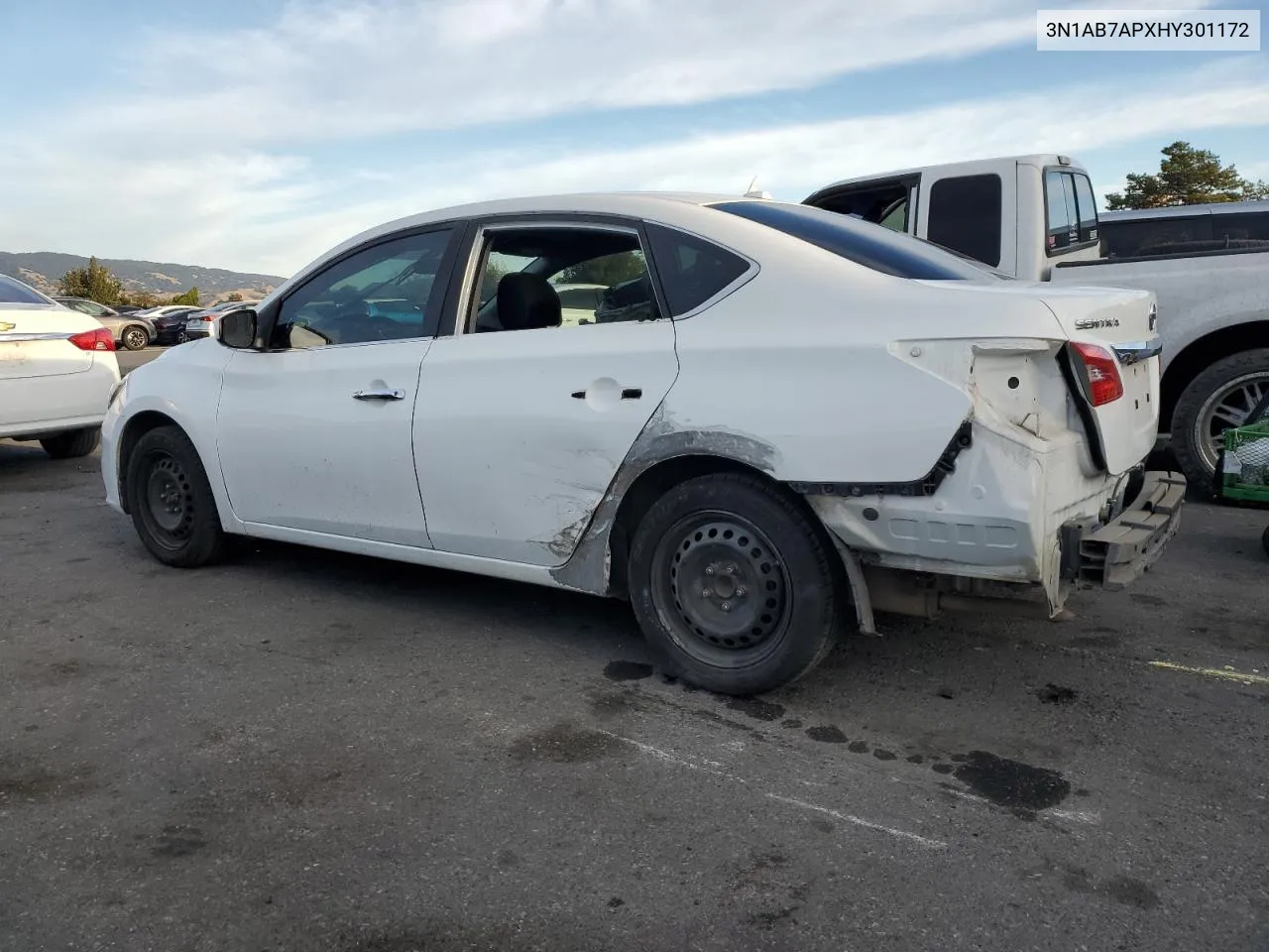 2017 Nissan Sentra S VIN: 3N1AB7APXHY301172 Lot: 81323894