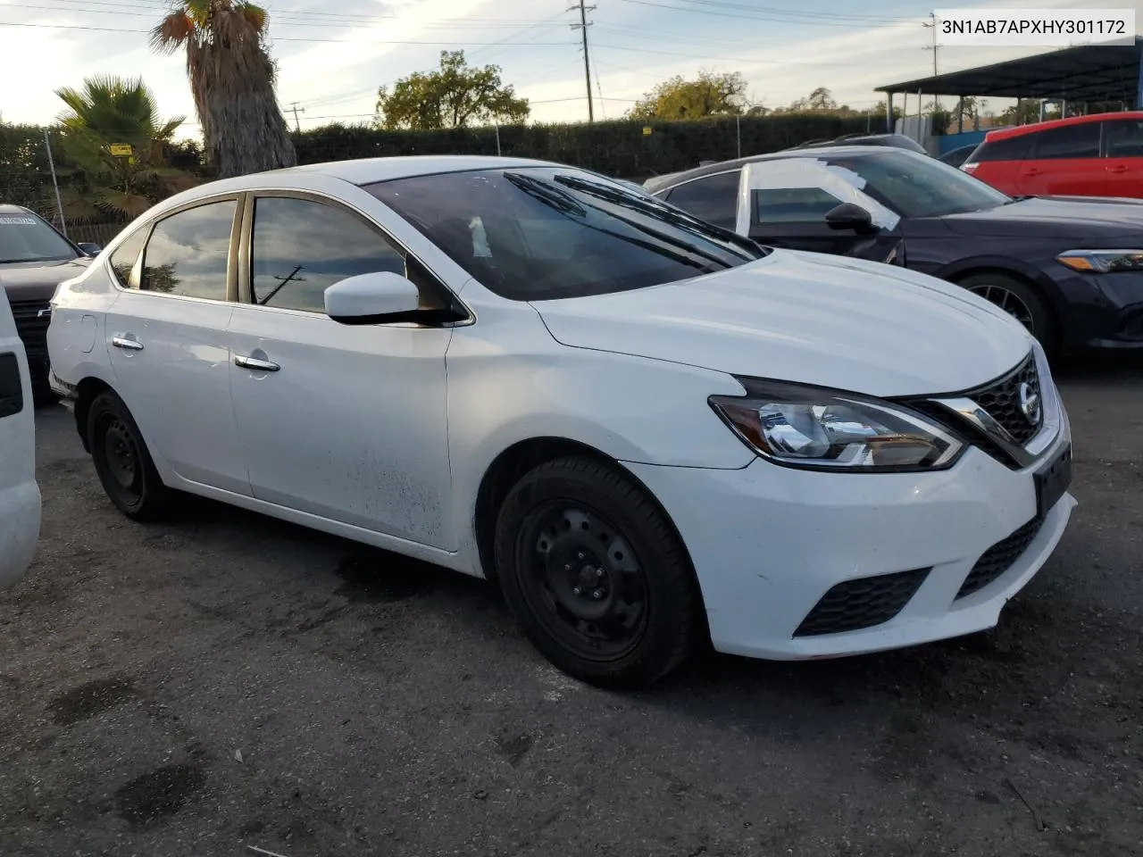 2017 Nissan Sentra S VIN: 3N1AB7APXHY301172 Lot: 81323894