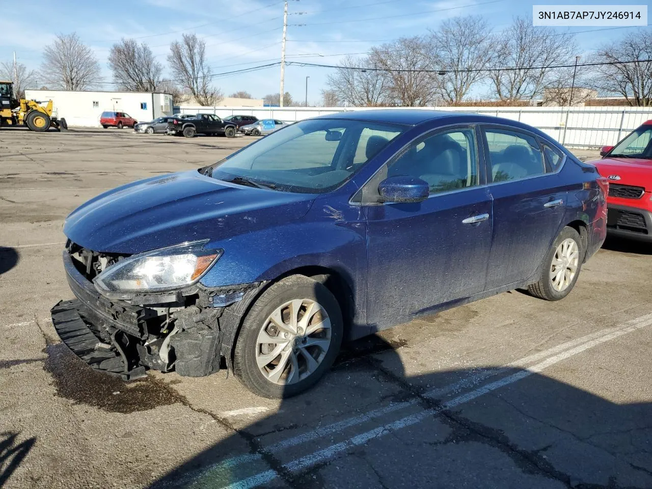 2018 Nissan Sentra S VIN: 3N1AB7AP7JY246914 Lot: 43155874