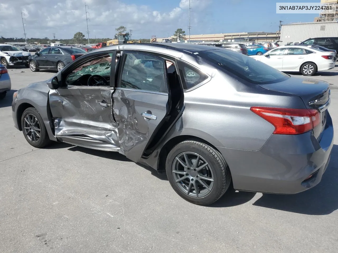 2018 Nissan Sentra S VIN: 3N1AB7AP3JY224781 Lot: 50606244