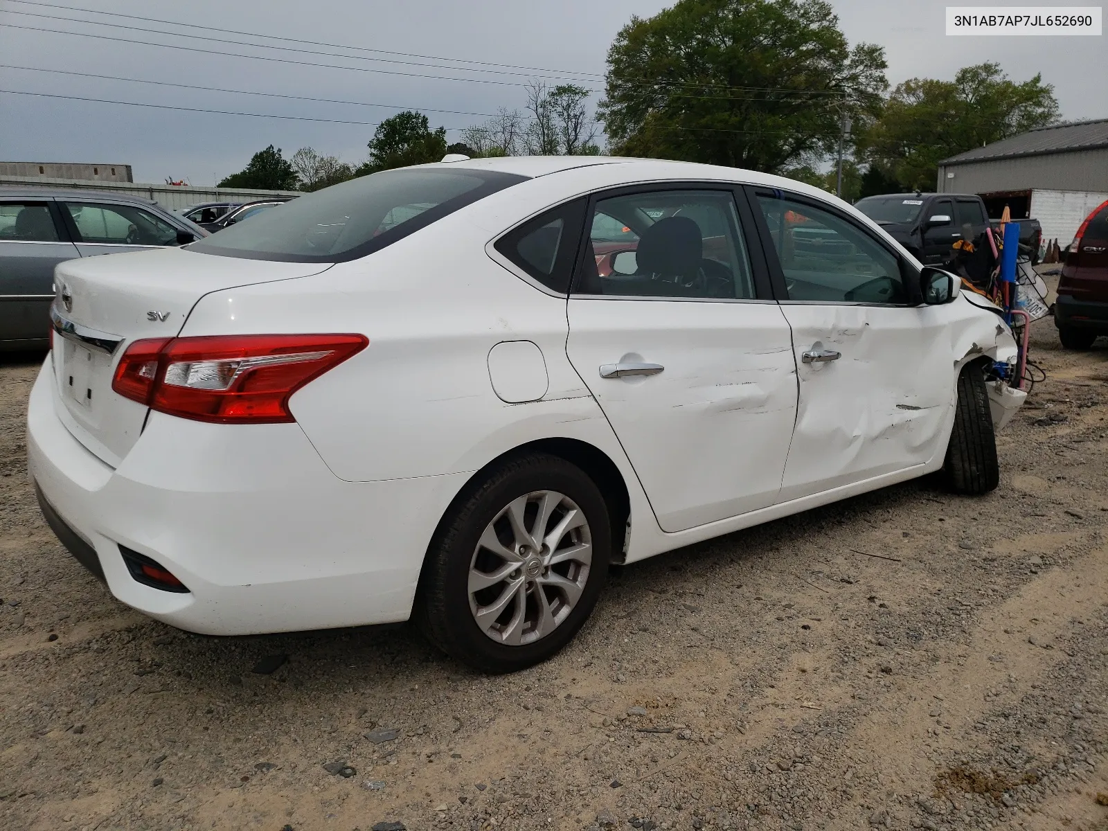 2018 Nissan Sentra S VIN: 3N1AB7AP7JL652690 Lot: 51013254