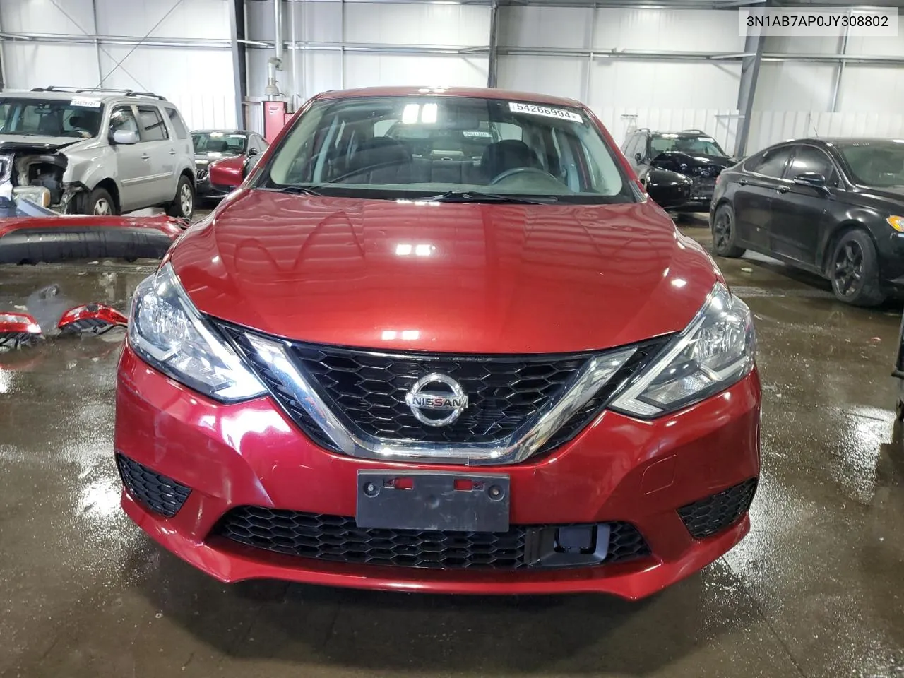 2018 Nissan Sentra S VIN: 3N1AB7AP0JY308802 Lot: 54266994