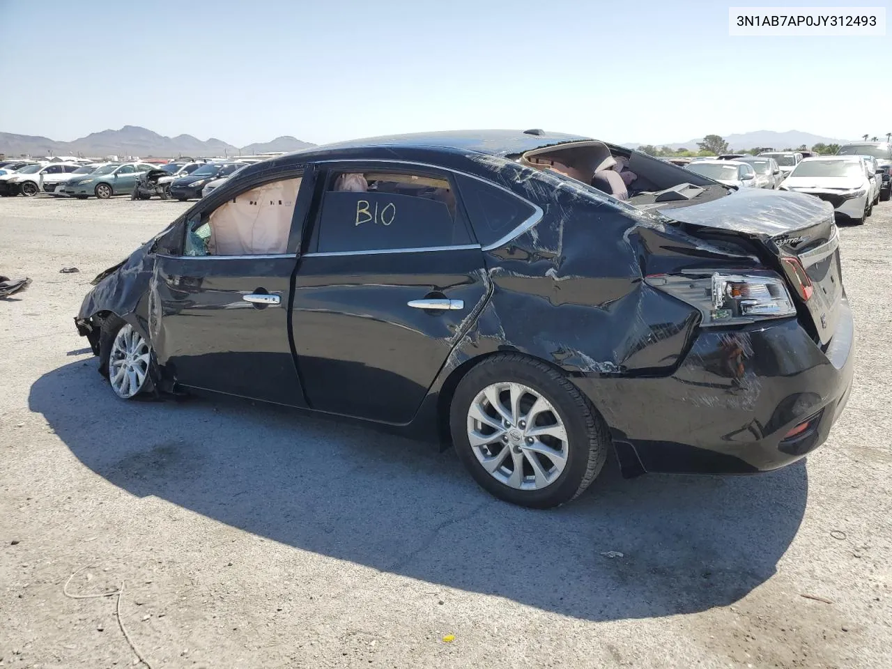 2018 Nissan Sentra S VIN: 3N1AB7AP0JY312493 Lot: 54650044