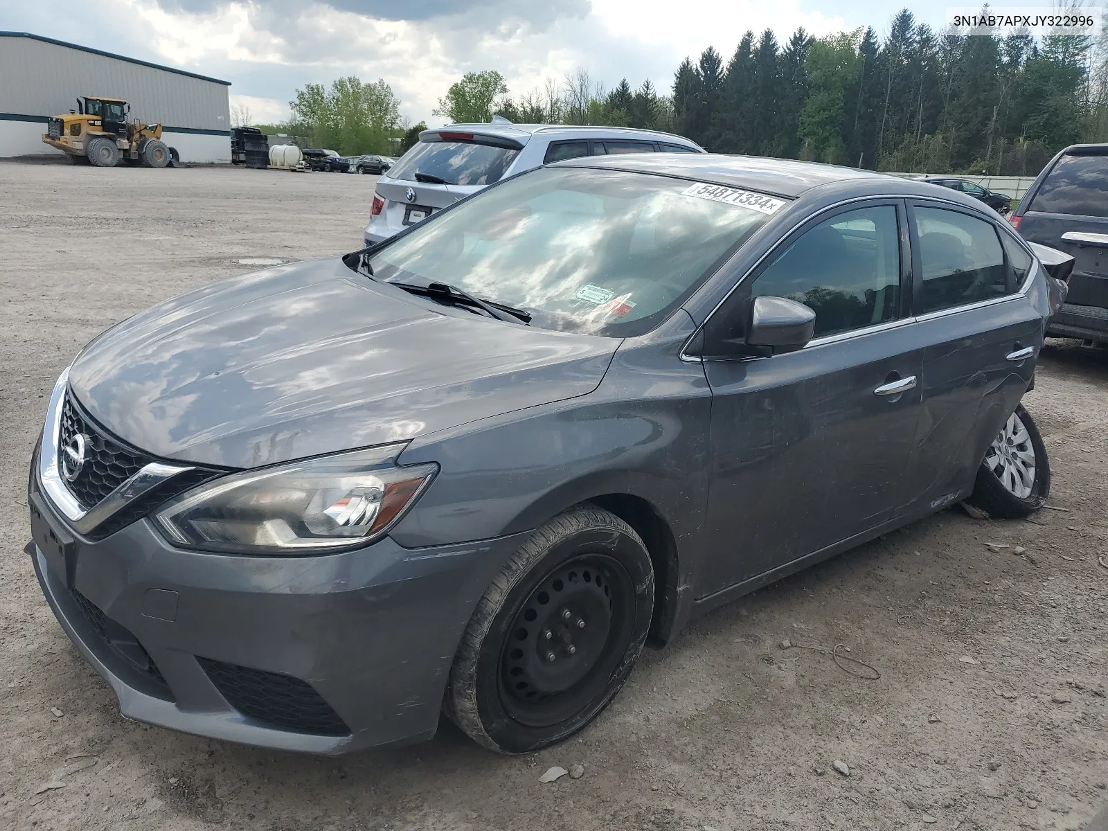 2018 Nissan Sentra S VIN: 3N1AB7APXJY322996 Lot: 54871334