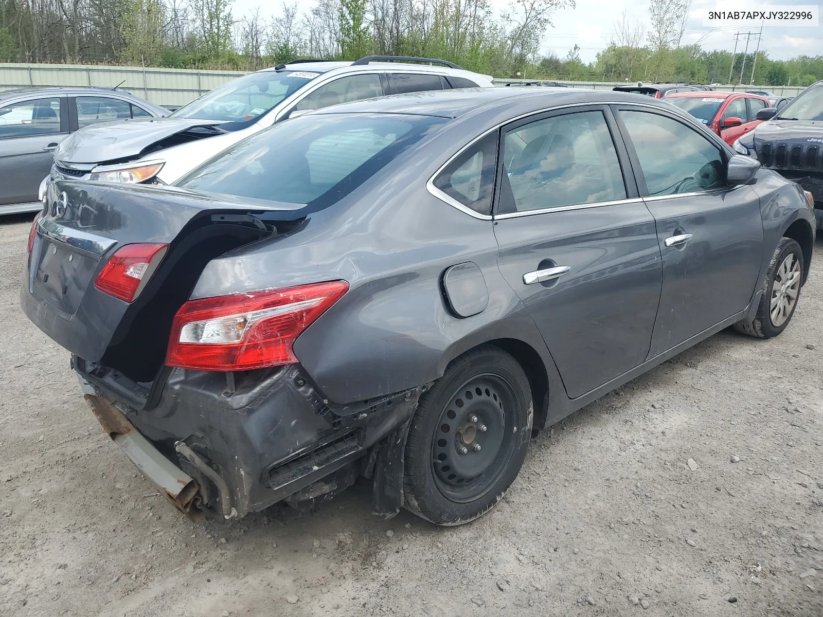 2018 Nissan Sentra S VIN: 3N1AB7APXJY322996 Lot: 54871334