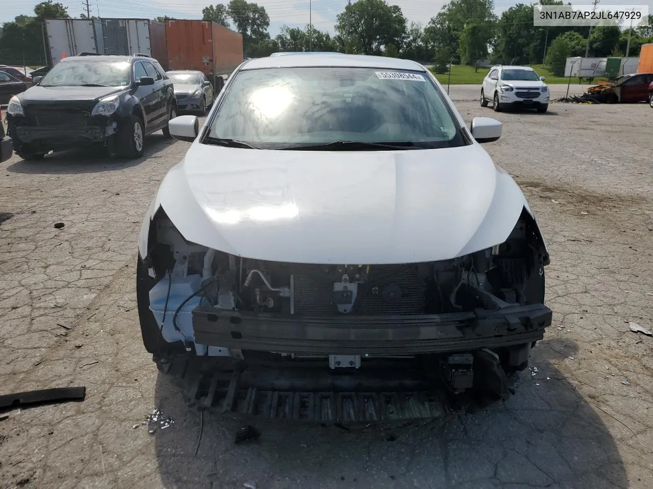 2018 Nissan Sentra S VIN: 3N1AB7AP2JL647929 Lot: 55308544