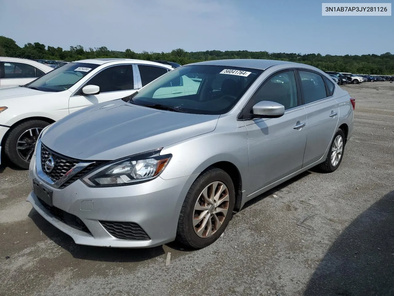 2018 Nissan Sentra S VIN: 3N1AB7AP3JY281126 Lot: 56041764