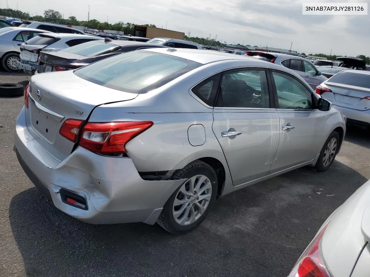 2018 Nissan Sentra S VIN: 3N1AB7AP3JY281126 Lot: 56041764