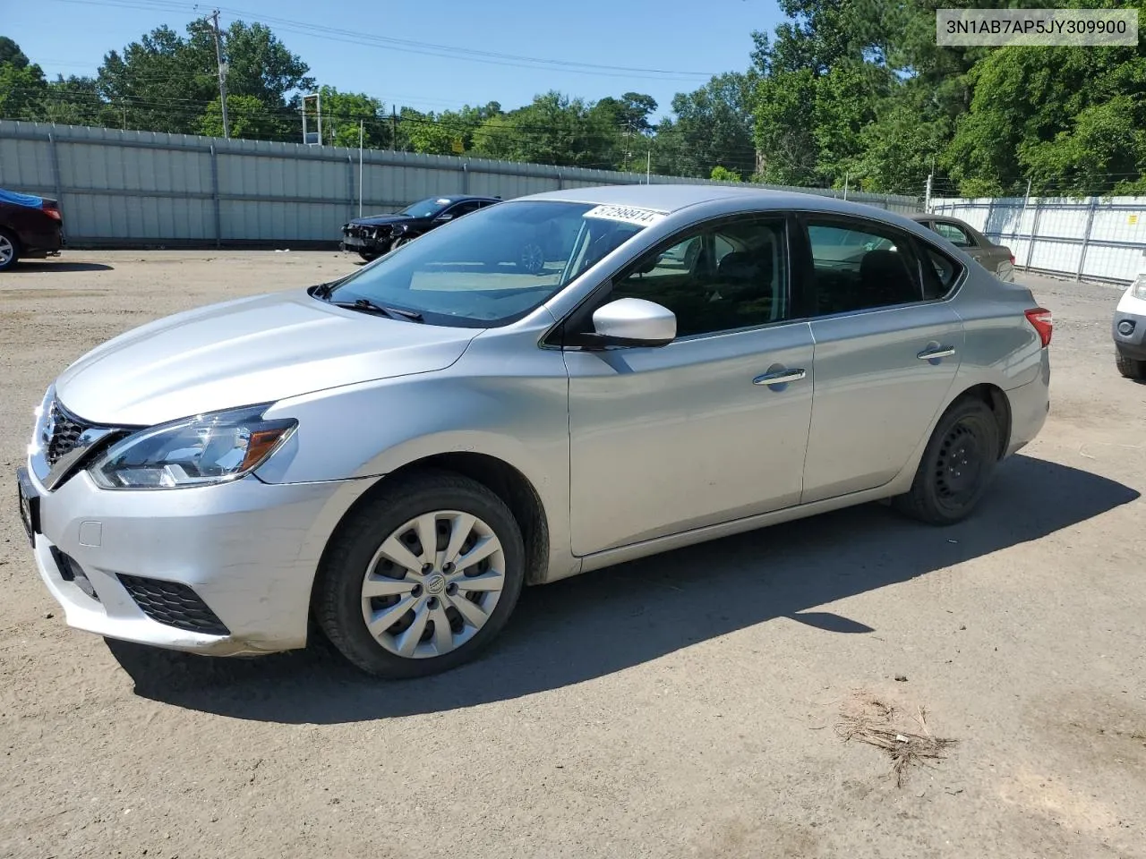 2018 Nissan Sentra S VIN: 3N1AB7AP5JY309900 Lot: 57299914