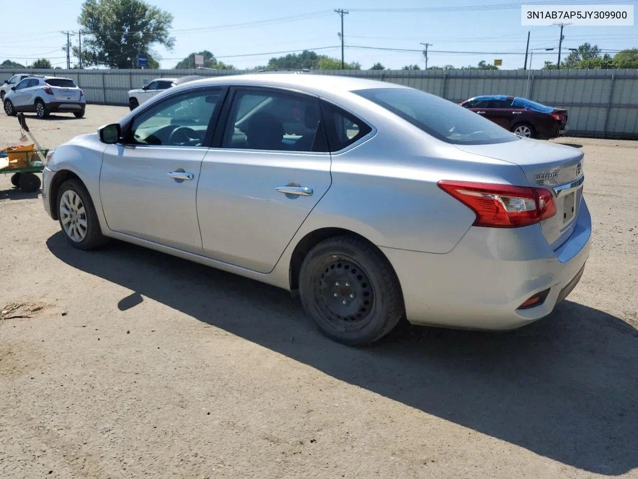 2018 Nissan Sentra S VIN: 3N1AB7AP5JY309900 Lot: 57299914