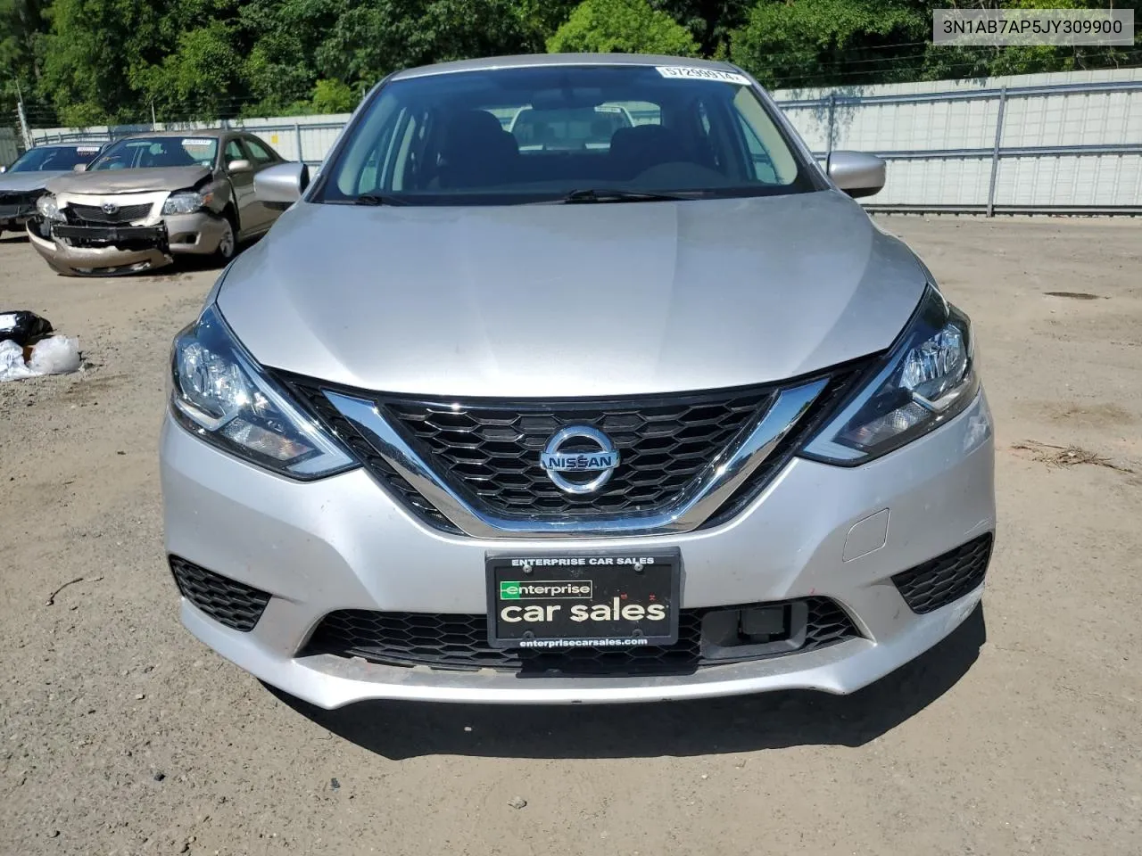 2018 Nissan Sentra S VIN: 3N1AB7AP5JY309900 Lot: 57299914