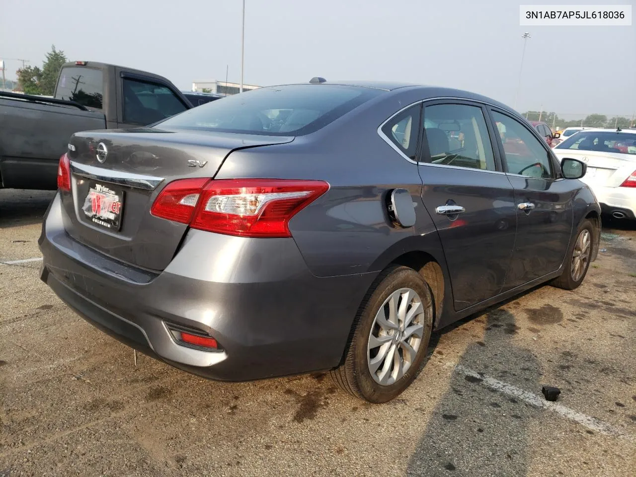 3N1AB7AP5JL618036 2018 Nissan Sentra S