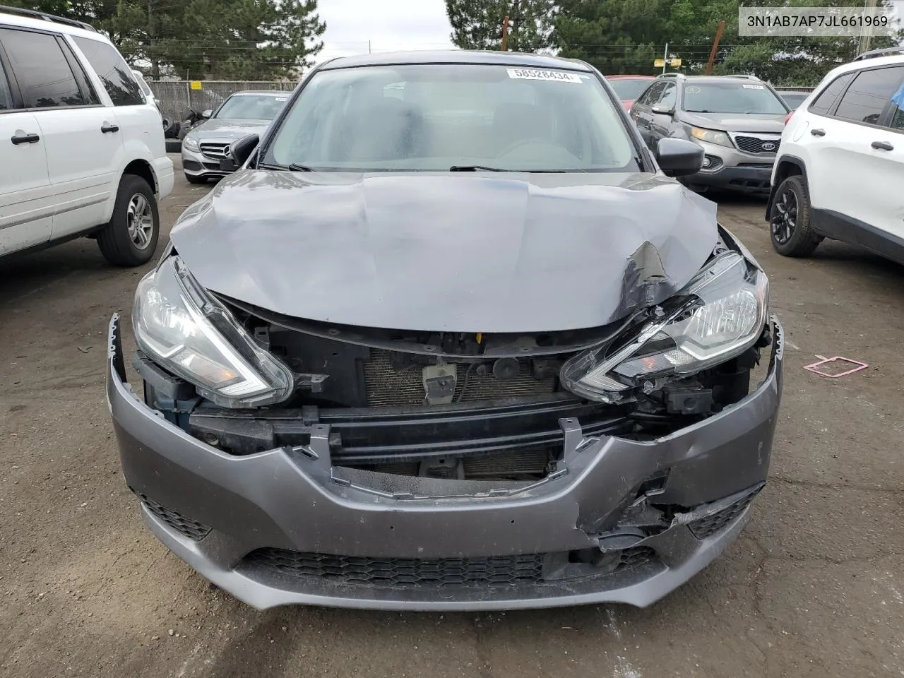 2018 Nissan Sentra S VIN: 3N1AB7AP7JL661969 Lot: 58528434