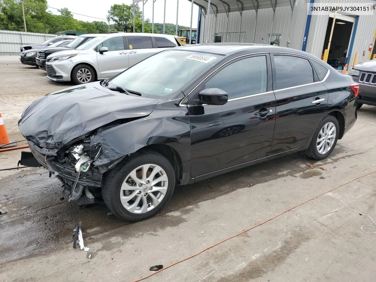 2018 Nissan Sentra S VIN: 3N1AB7AP9JY304151 Lot: 59690694