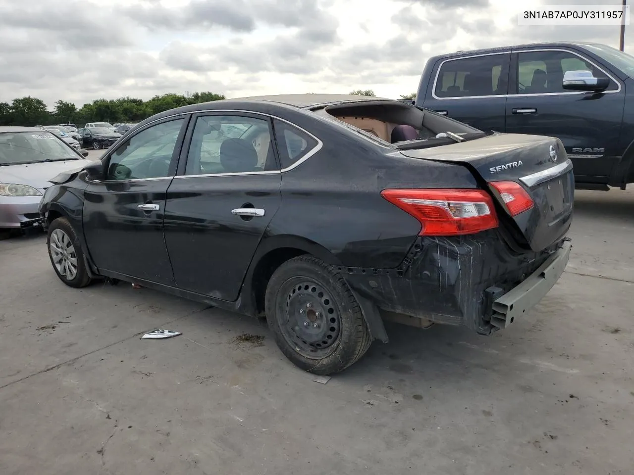 2018 Nissan Sentra S VIN: 3N1AB7AP0JY311957 Lot: 59703464