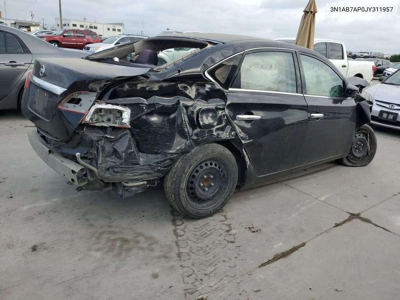 2018 Nissan Sentra S VIN: 3N1AB7AP0JY311957 Lot: 59703464