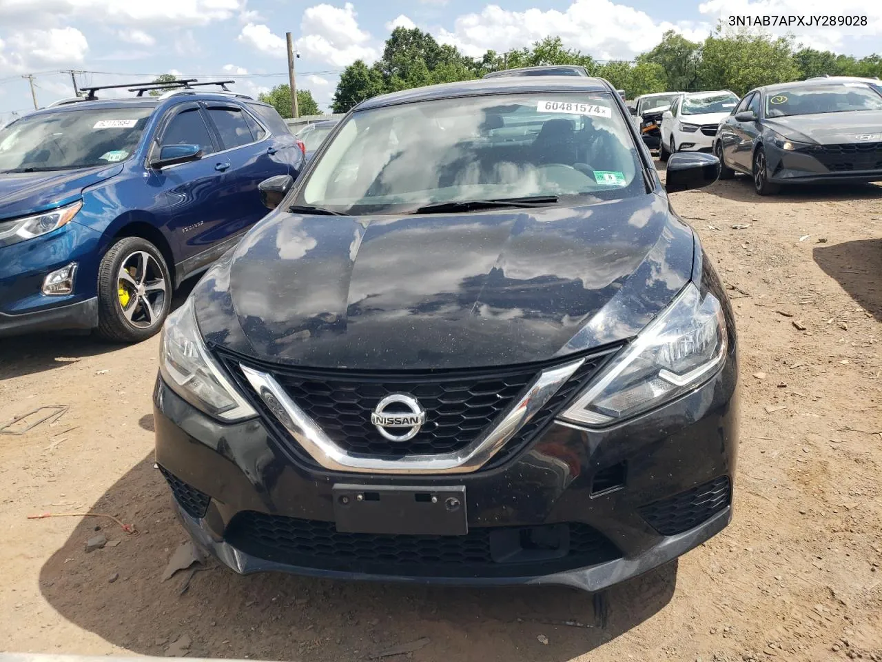 2018 Nissan Sentra S VIN: 3N1AB7APXJY289028 Lot: 60481574