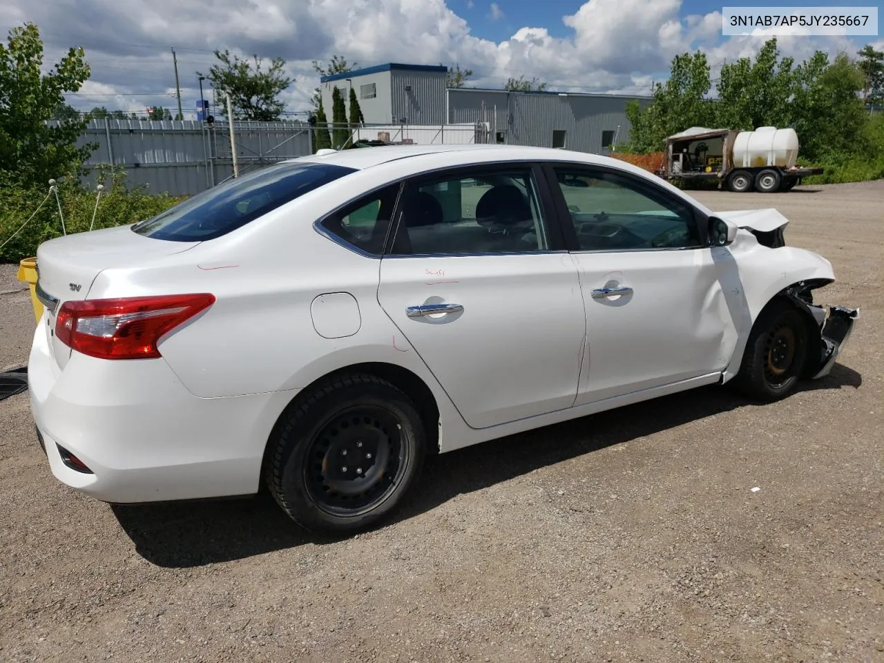 2018 Nissan Sentra S VIN: 3N1AB7AP5JY235667 Lot: 61032074