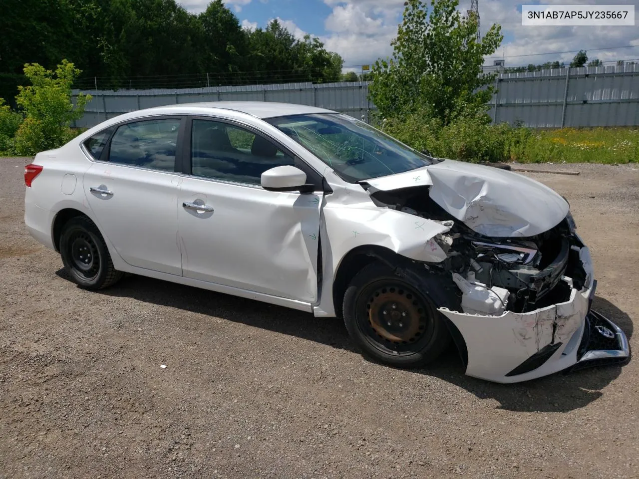 3N1AB7AP5JY235667 2018 Nissan Sentra S