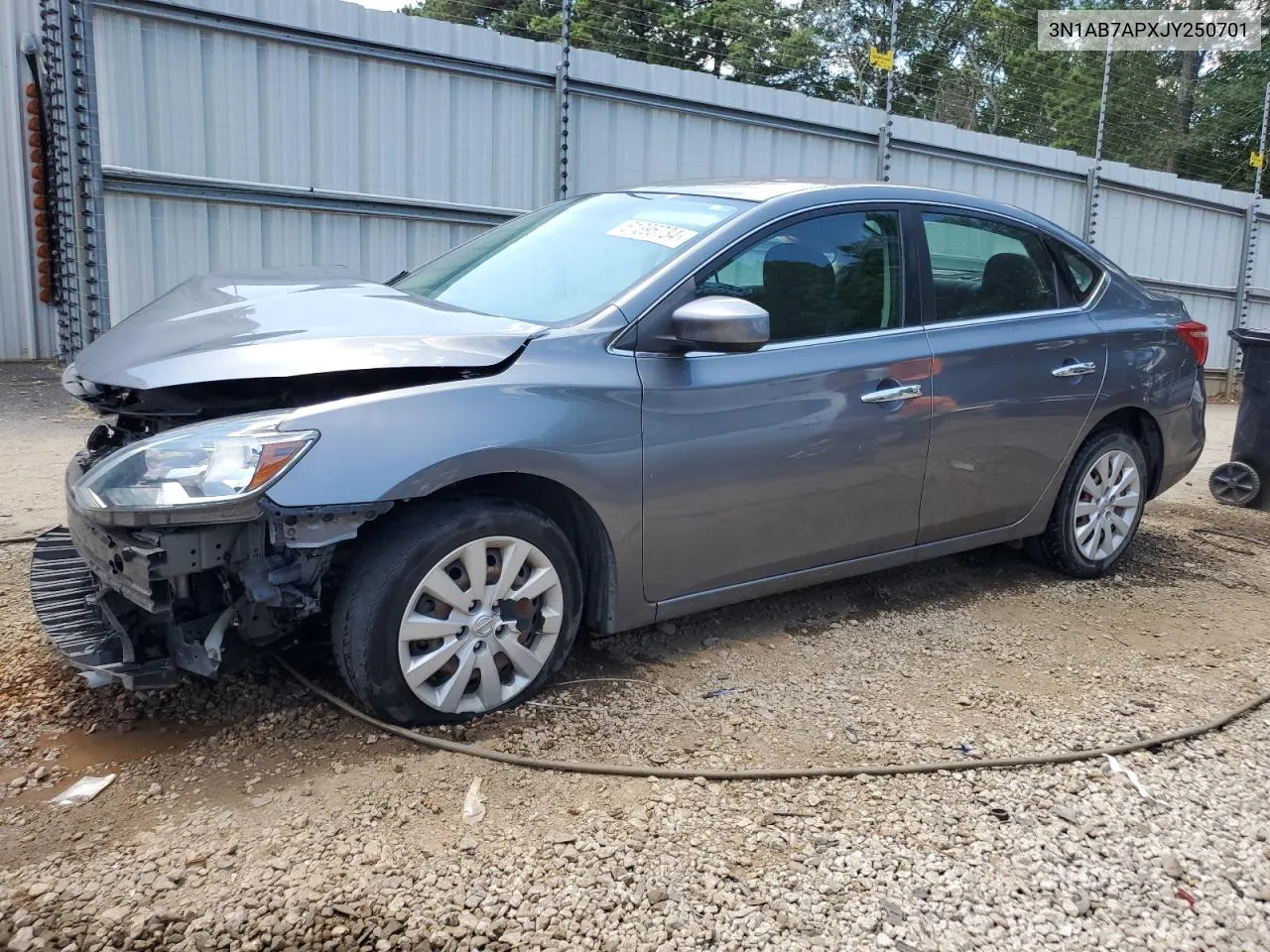 2018 Nissan Sentra S VIN: 3N1AB7APXJY250701 Lot: 61395734