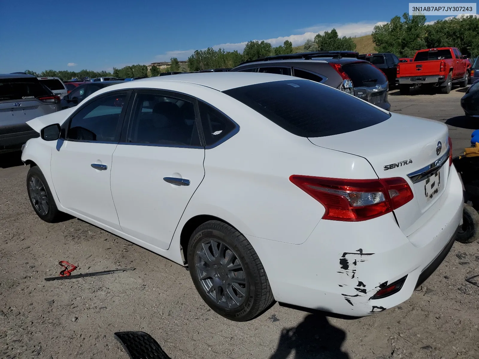 2018 Nissan Sentra S VIN: 3N1AB7AP7JY307243 Lot: 61935404