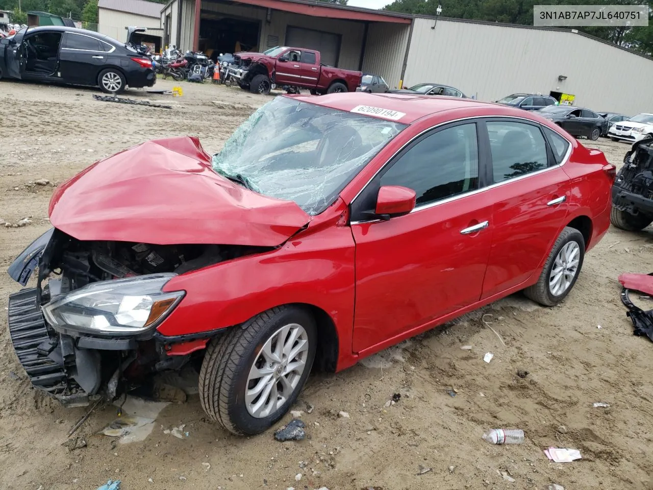 2018 Nissan Sentra S VIN: 3N1AB7AP7JL640751 Lot: 62090194