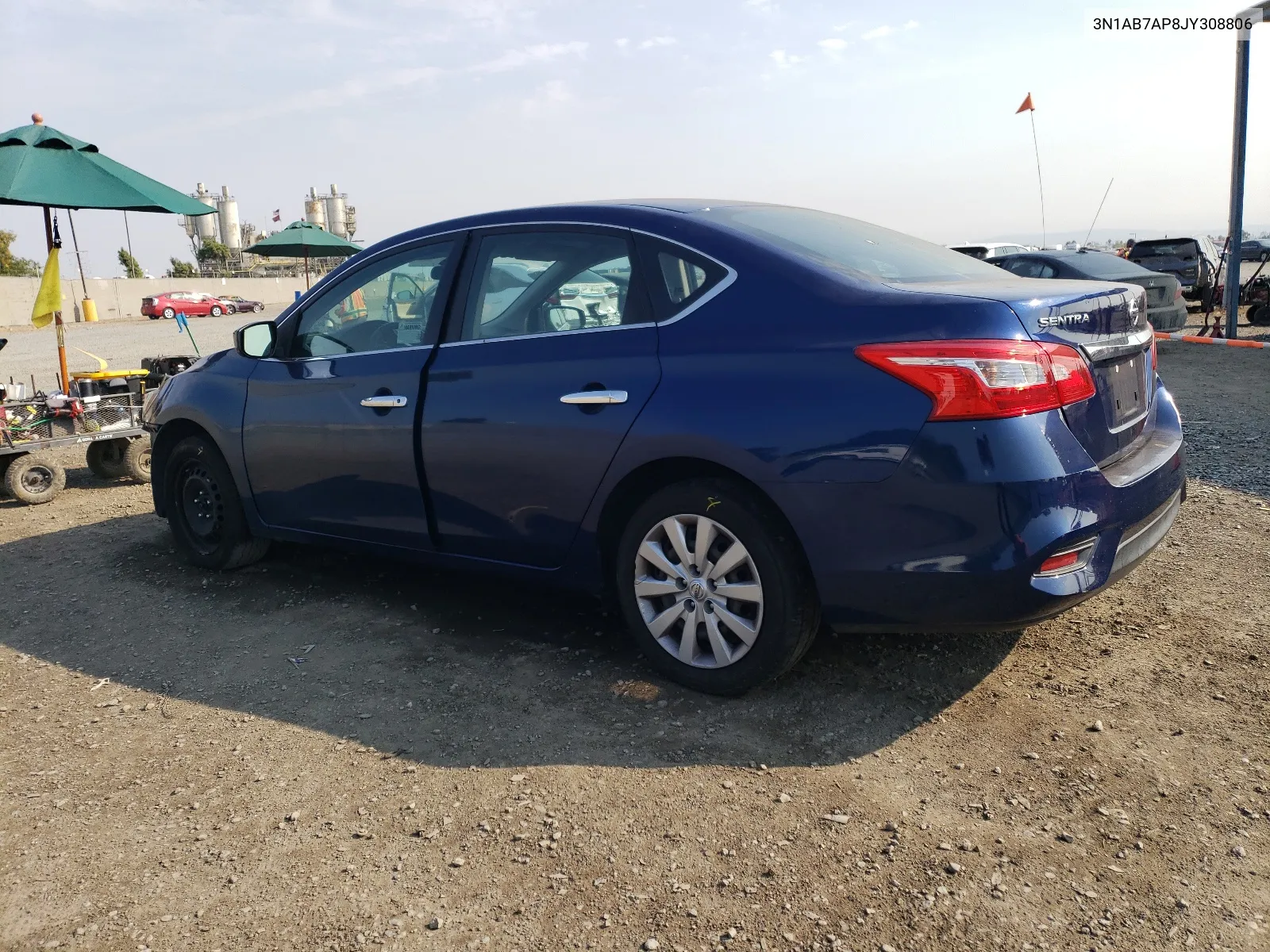 2018 Nissan Sentra S VIN: 3N1AB7AP8JY308806 Lot: 62957794