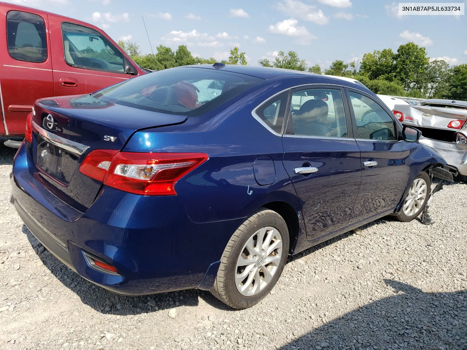 2018 Nissan Sentra S VIN: 3N1AB7AP5JL633734 Lot: 63099294